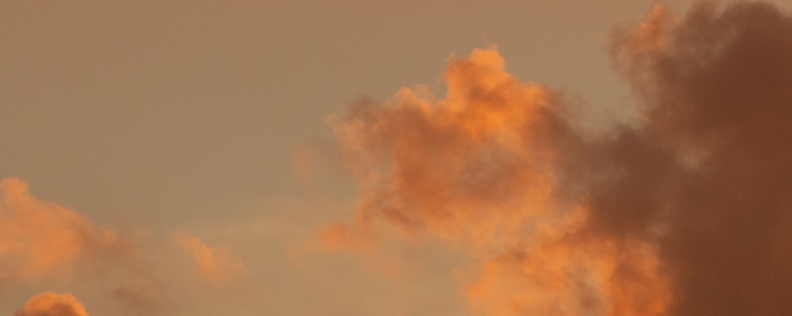 Download wallpaper 2560x1024 clouds, sky, sunset, beautiful, orange ultrawide monitor HD background
