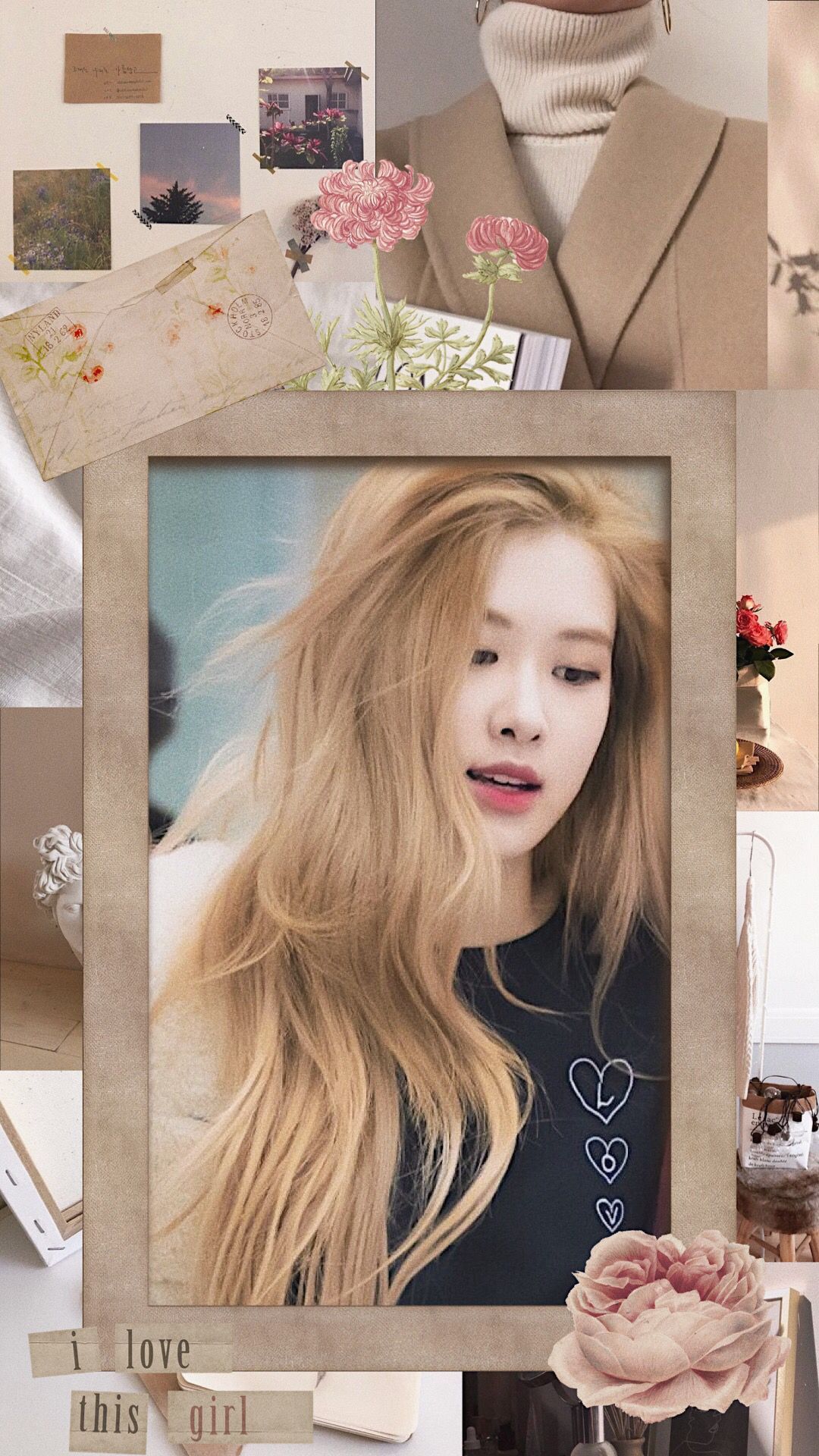 Blackpink Rosé soft aesthetic wallpaper. Blackpink rose, Lisa blackpink wallpaper, Aesthetic wallpaper