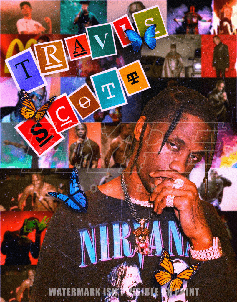 Travis Scott Scrapbook Poster