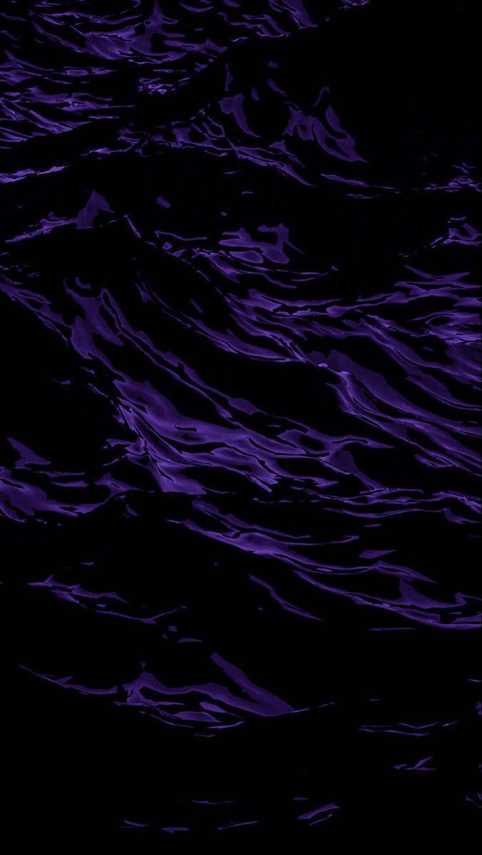 Download Purple And Black Aesthetic Waves Wallpaper