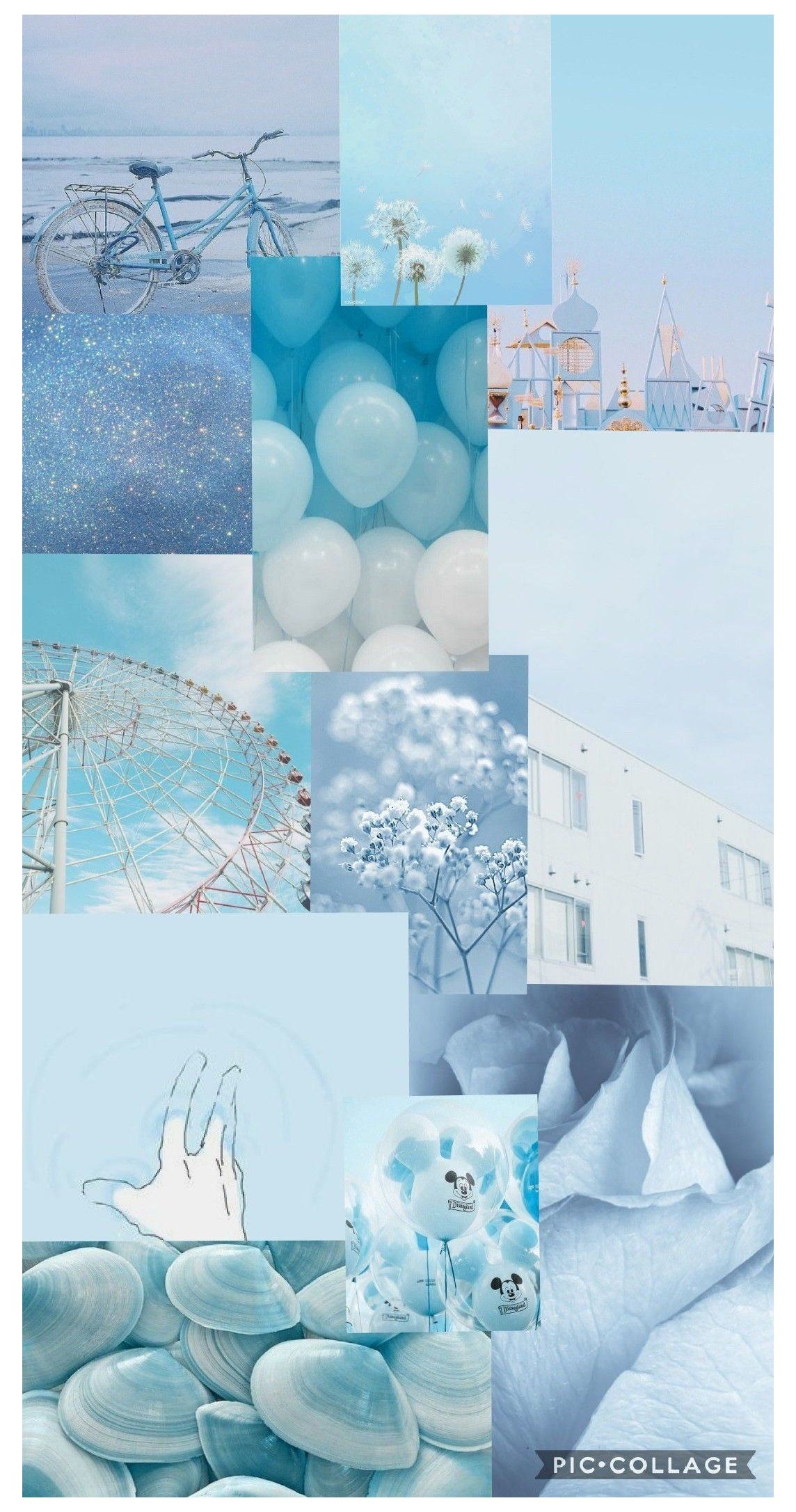 Aesthetic backgrounds for phone and desktop backgrounds. - Pastel blue