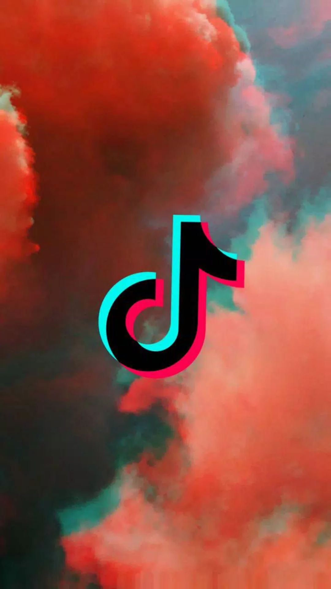 The logo of tiktok is shown in a red and pink cloud - TikTok
