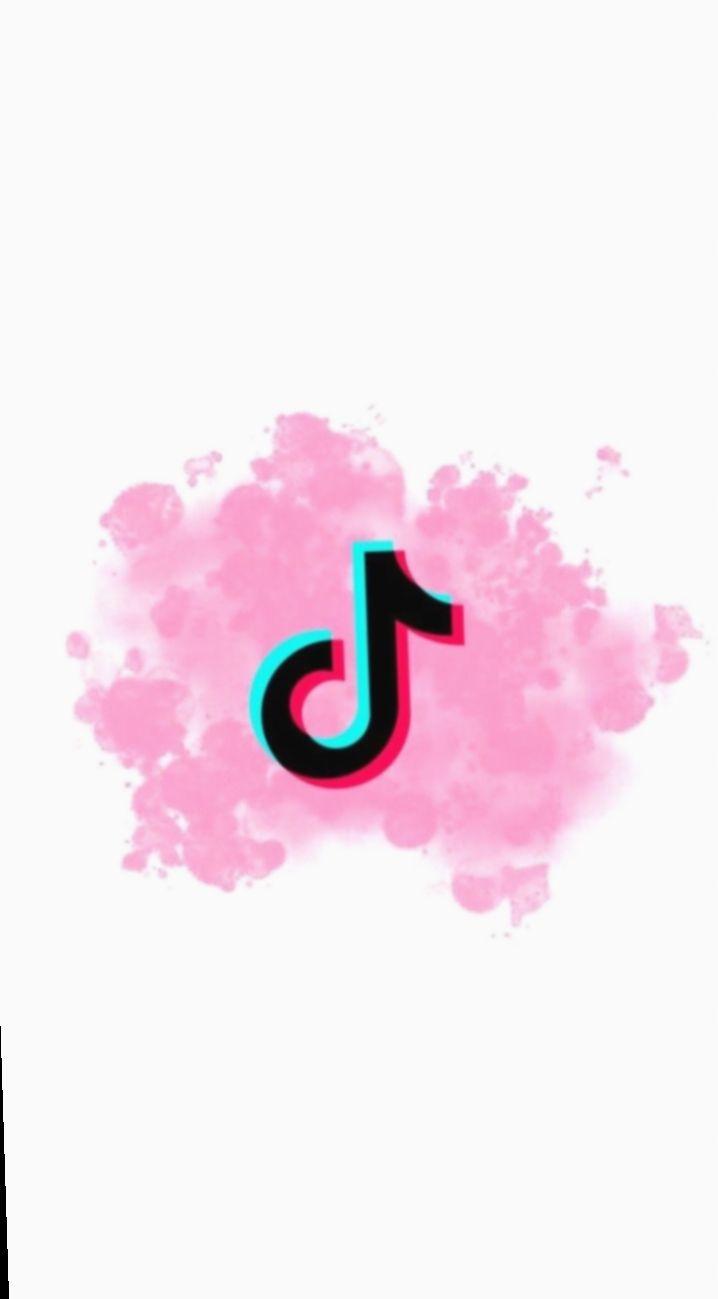 A pink and blue tiktok logo on white background - TikTok