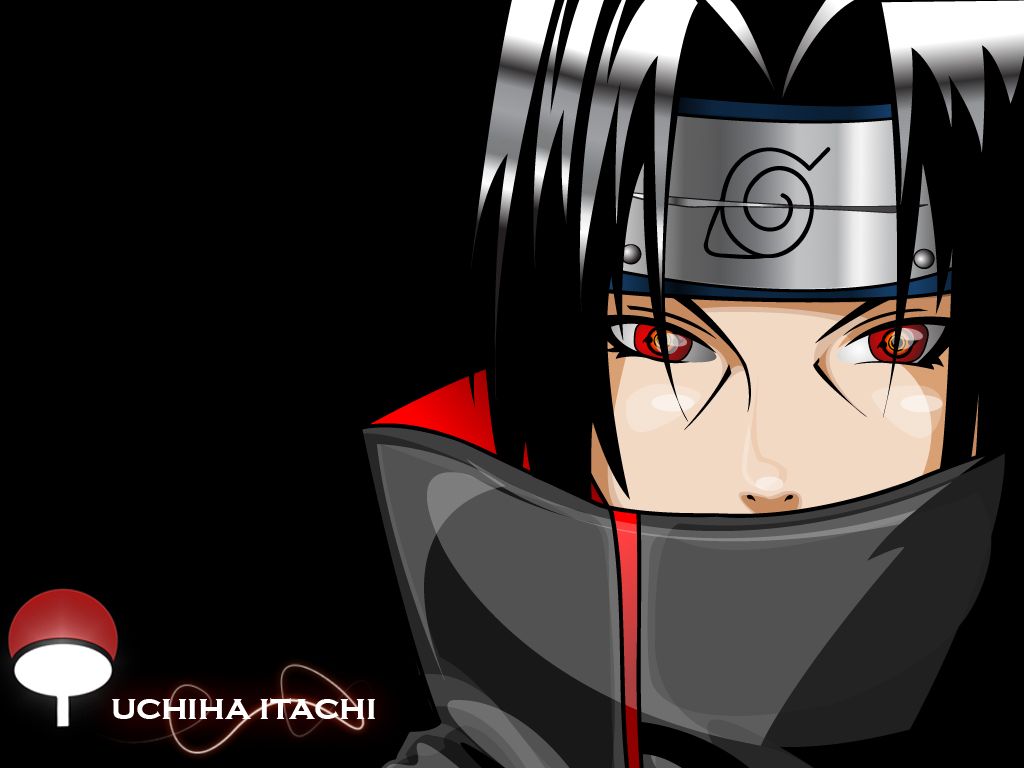 Anime character with red eyes and black hair - Itachi Uchiha