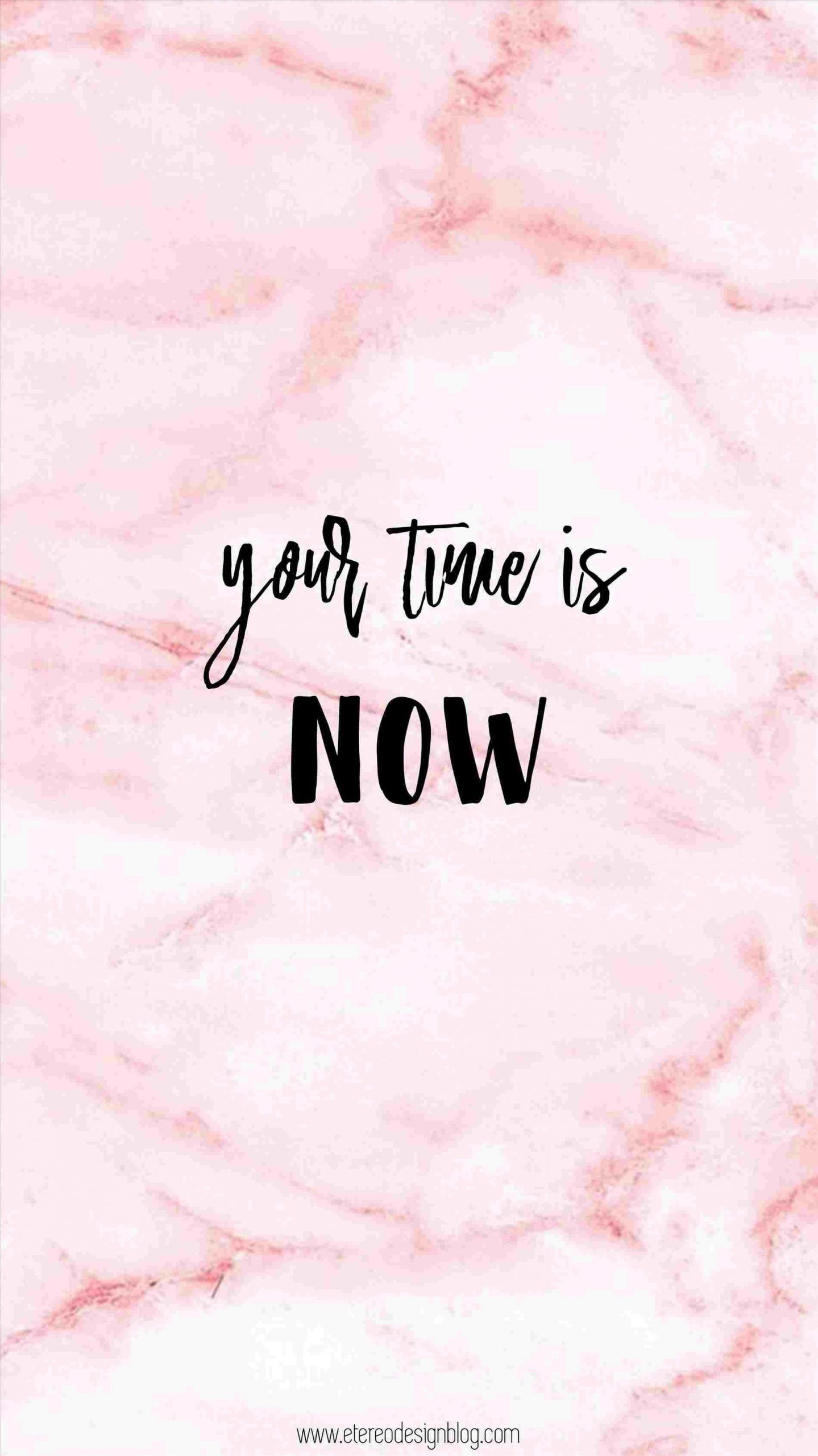 Your time is now, motivational quote on marble background - Rose gold, marble