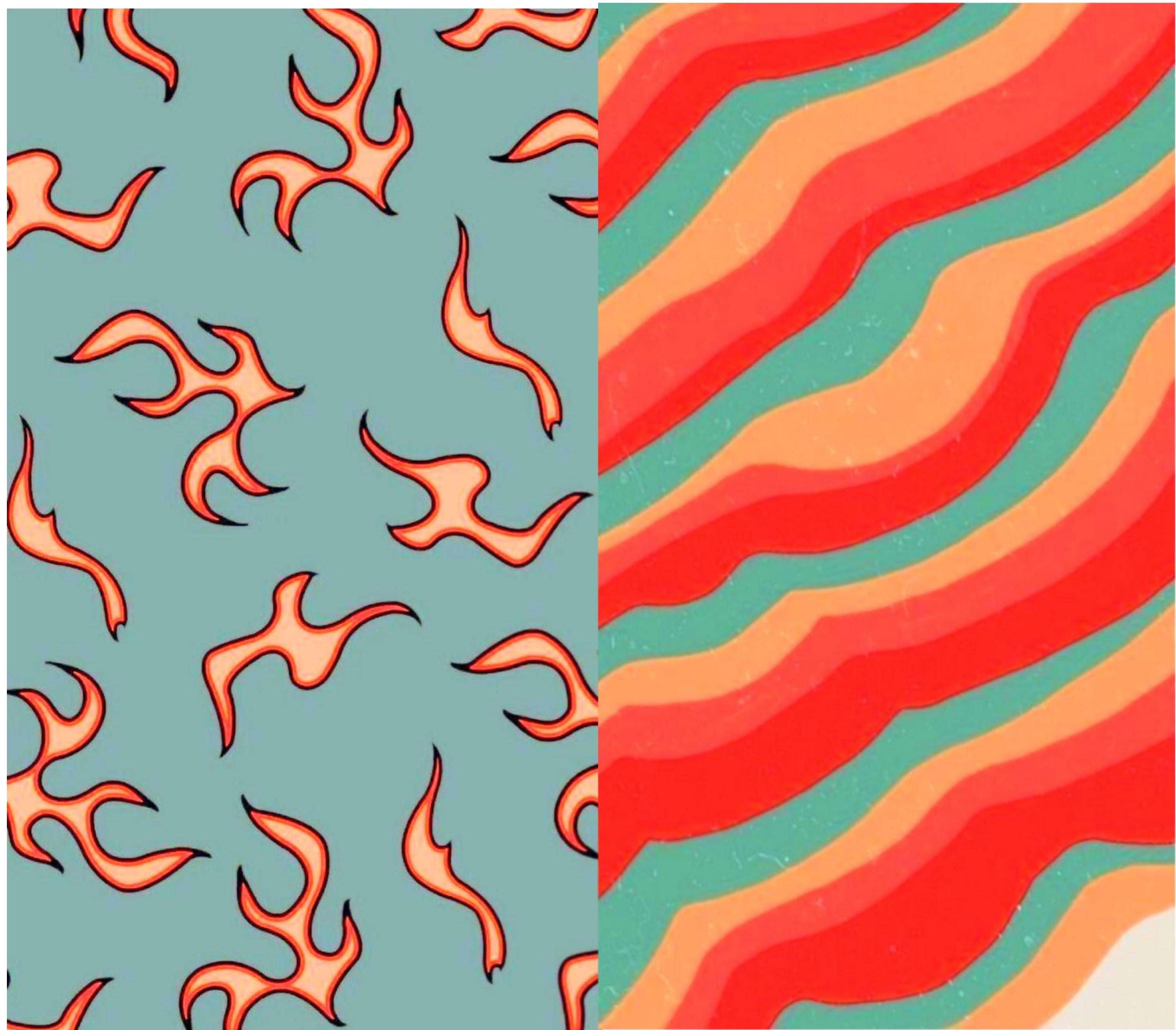 Two examples of the flame pattern. - Indie