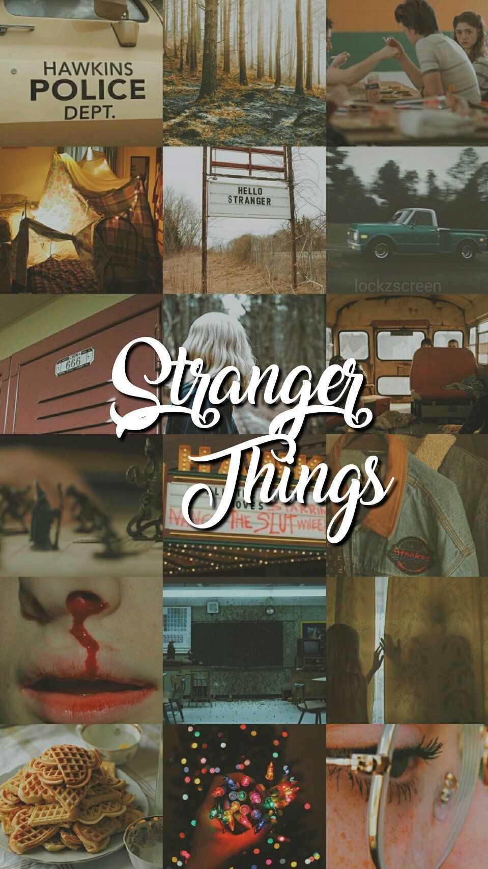Stranger Things Aesthetic wallpaper I made! Credit to the creators of the pictures used. - Stranger Things