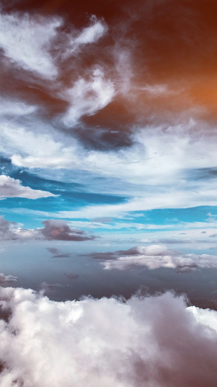 iPhone X wallpaper. cloud sky nature blue flare