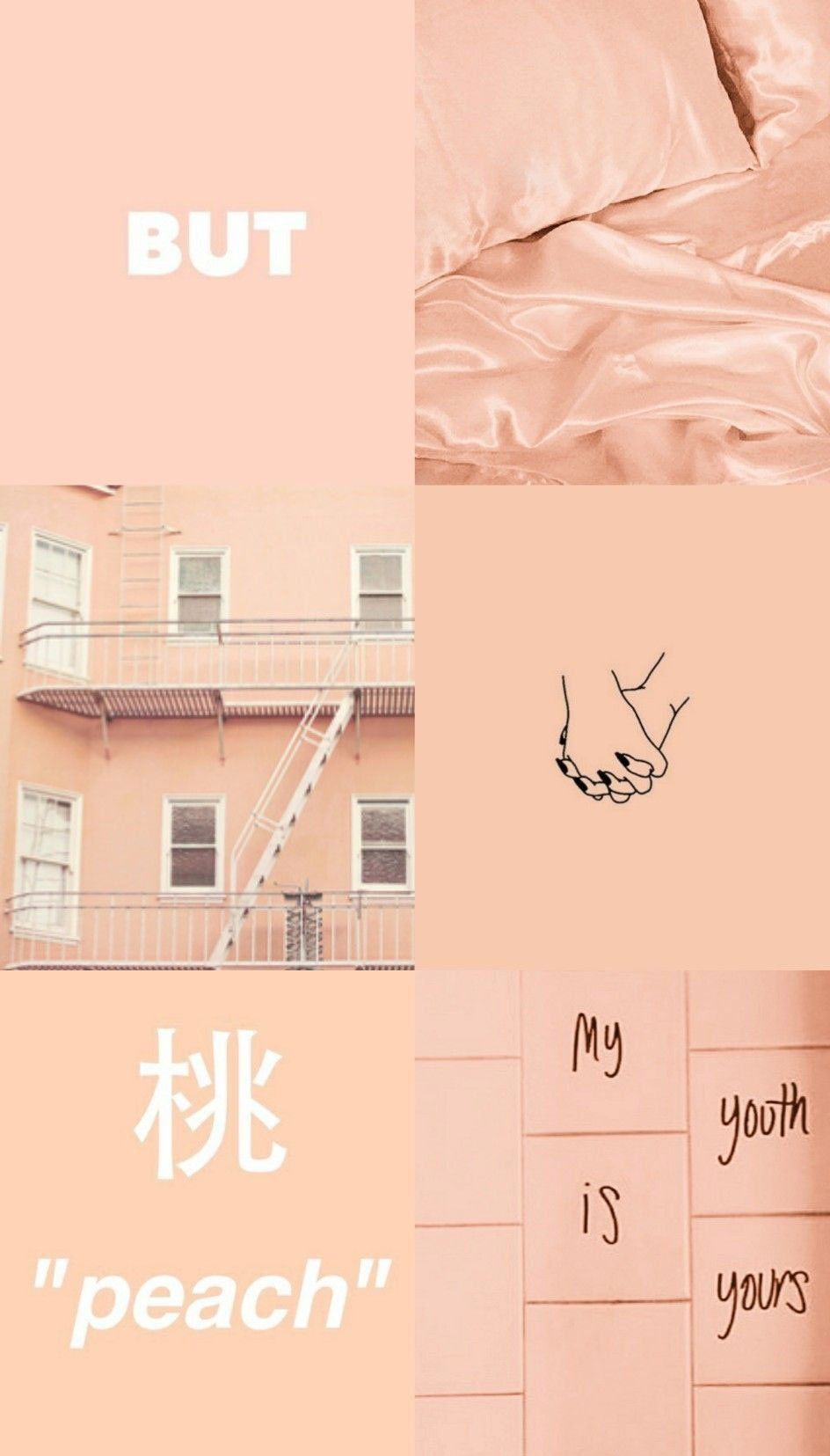 Collage of a pink aesthetic with the words 