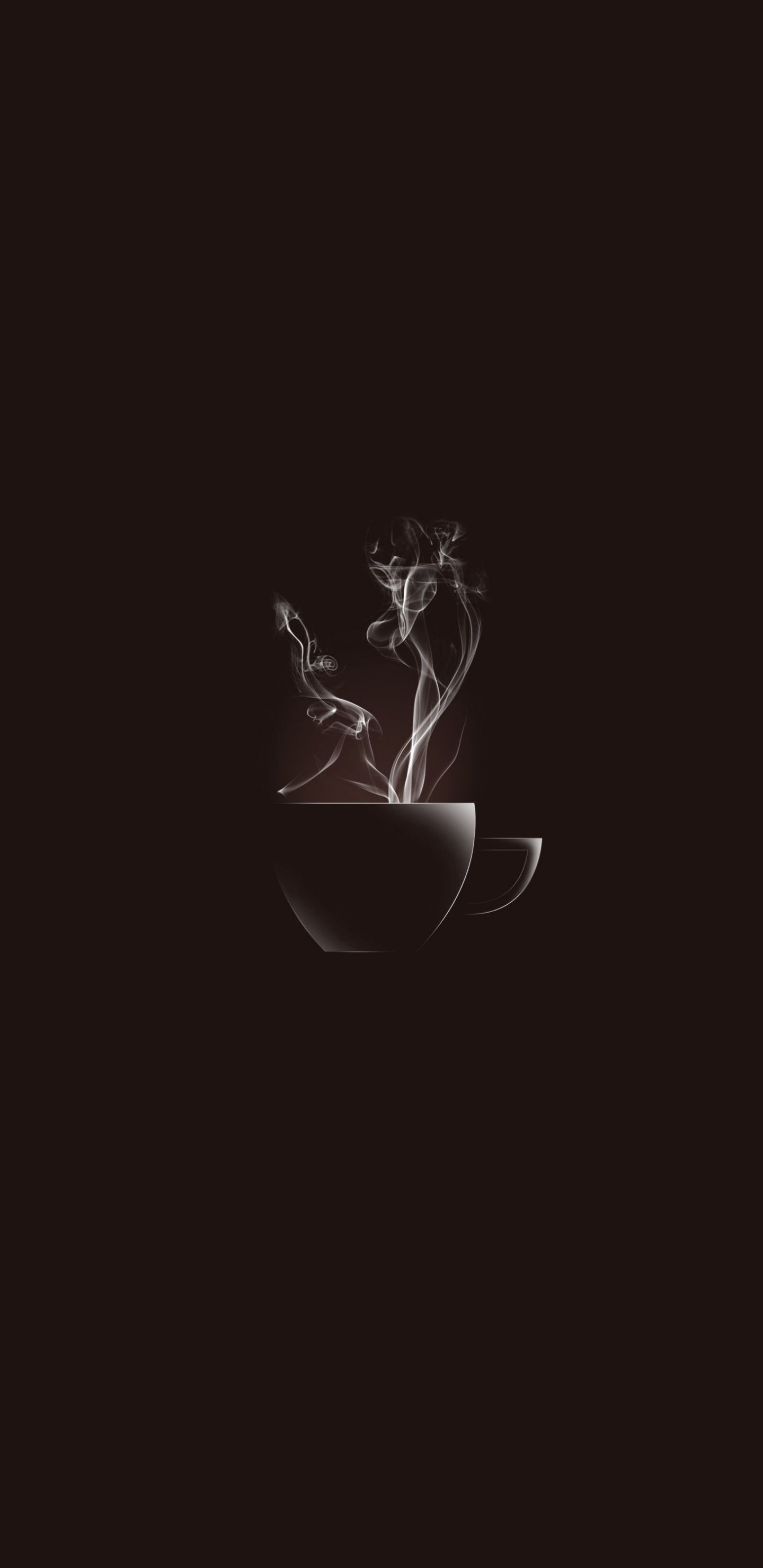A black and white image of smoke coming out from the bowl - Coffee