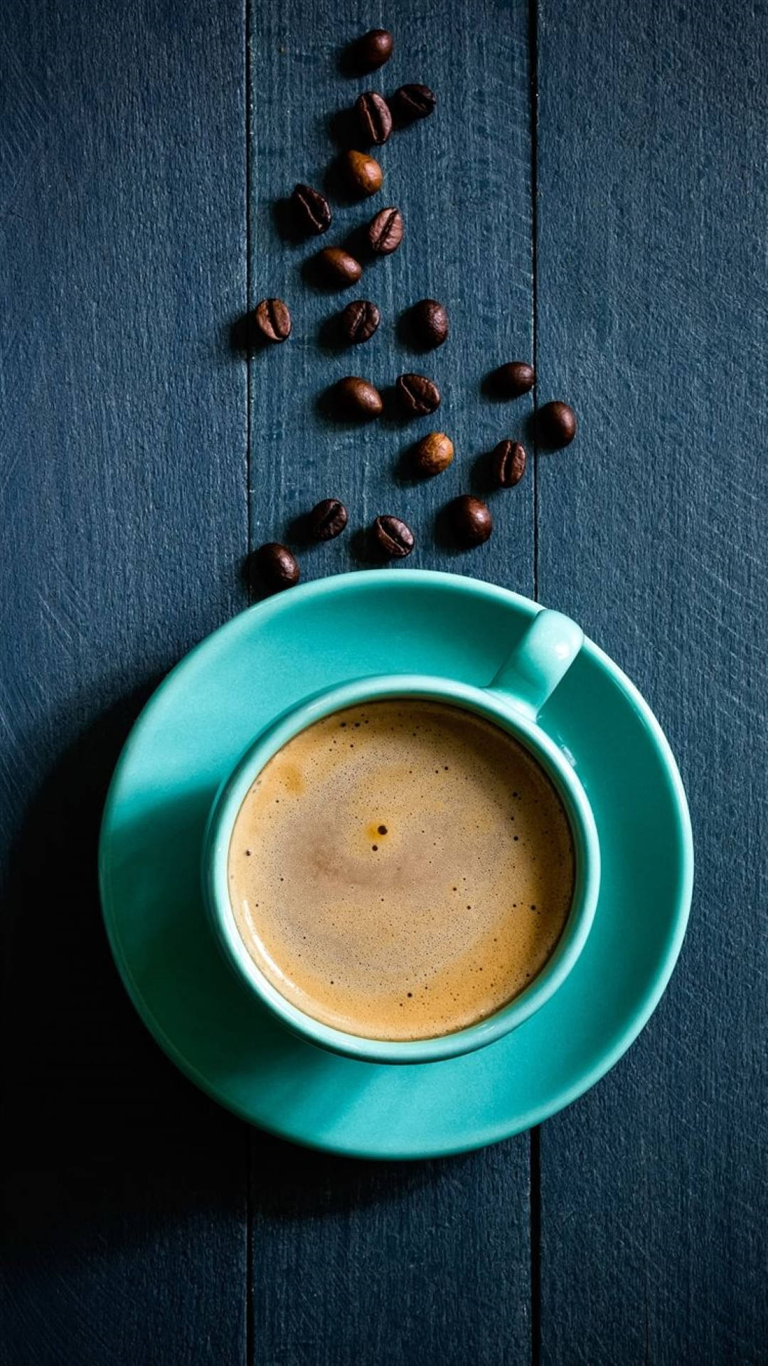 Download Blue Aesthetic Coffee Wallpaper
