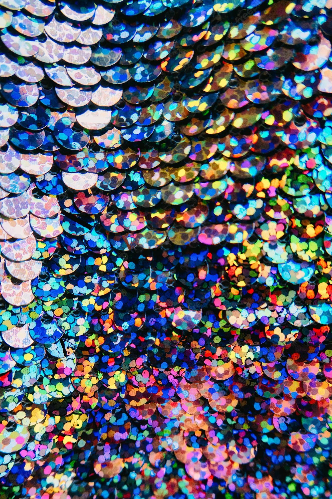 Premium Photo. Background aesthetic texture with sequin glitter