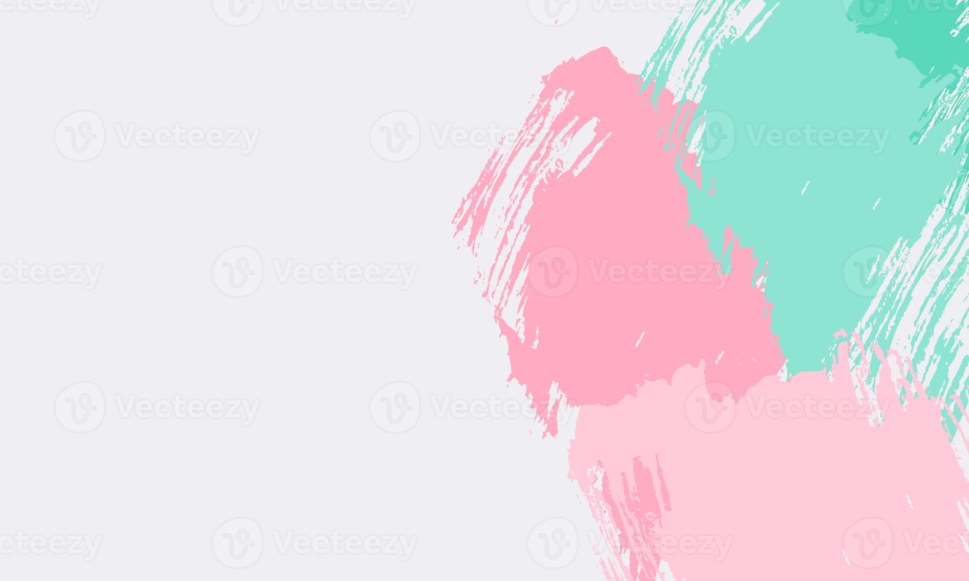 Pastel pink and blue brush strokes on a white background photo - Desktop, computer