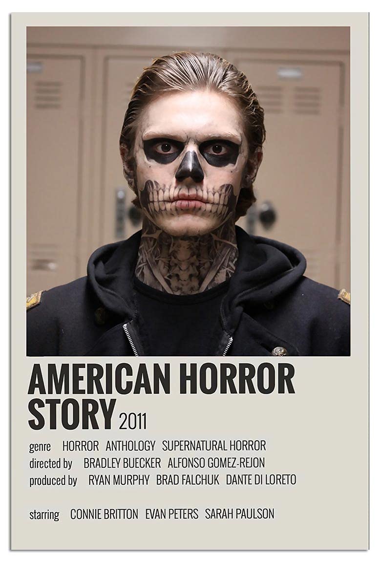 A poster for the movie american horror story - Evan Peters