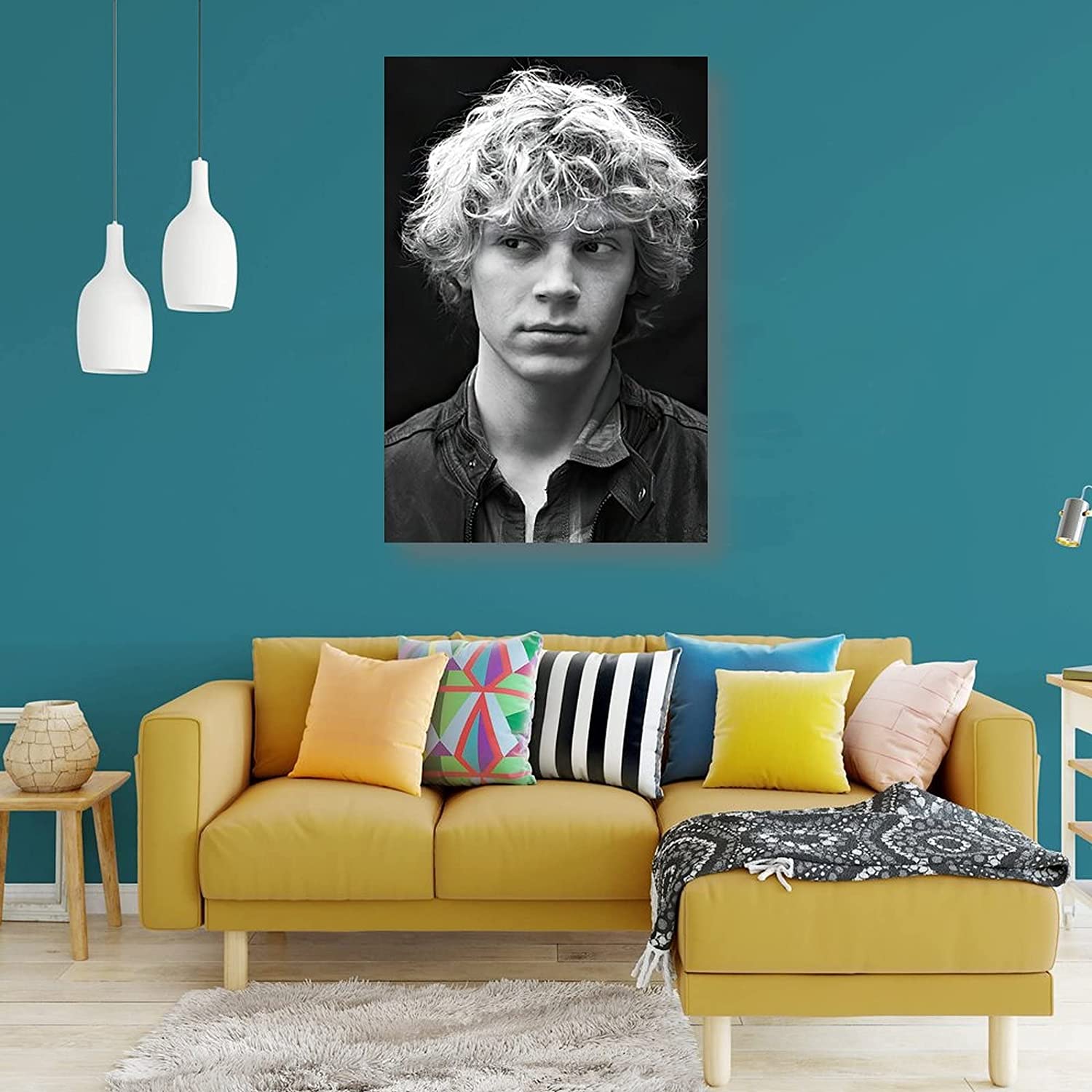 American Horror Story Poster Canvas Wall Art Decor for Living Room, Bedroom, Bathroom, Office, 12x18 inches, Unframed. - Evan Peters