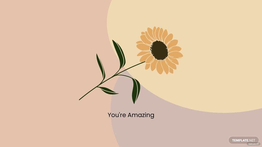 A sunflower with the words you're amazing - Sunflower