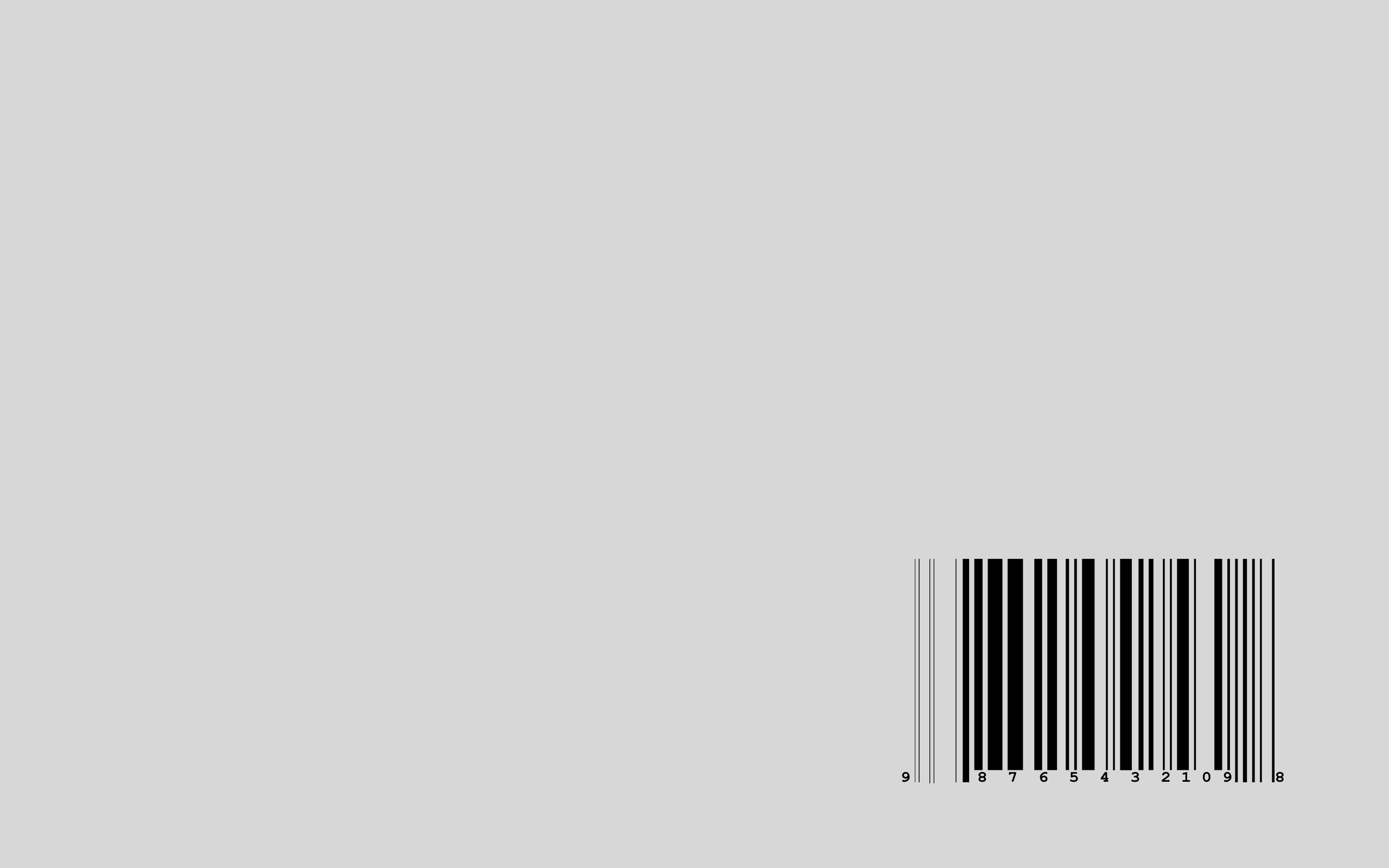 A barcode on a grey background - Minimalist