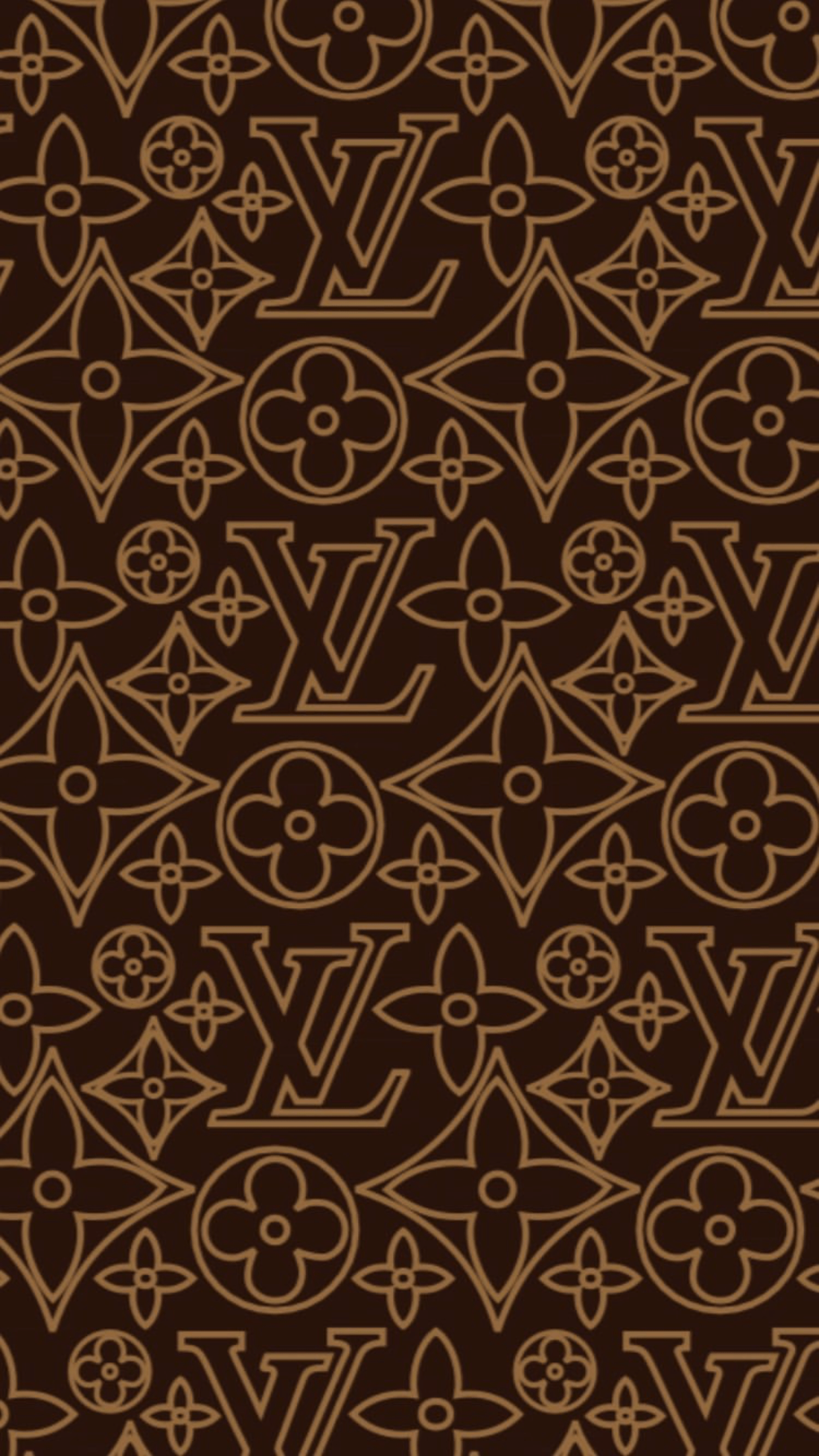 A brown and tan Louis Vuitton pattern - Louis Vuitton