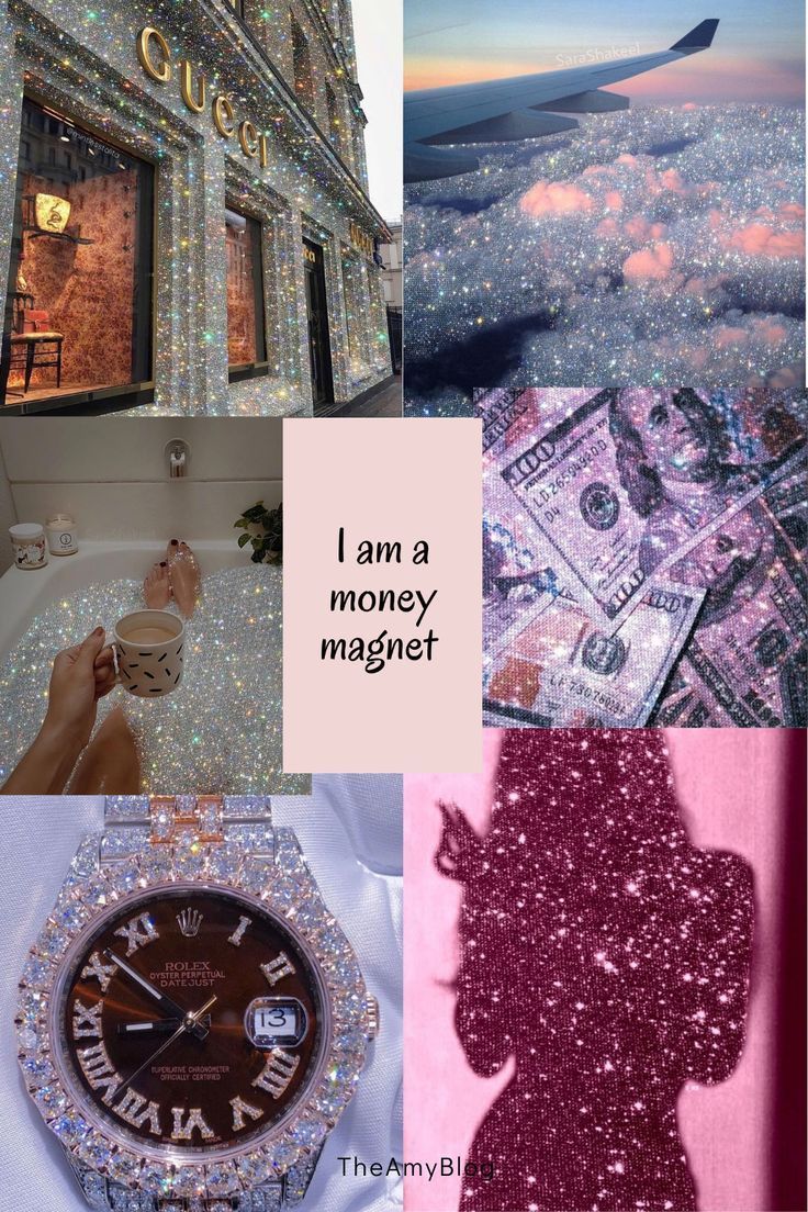 I'm healthy, I'm wealthy, I am rich, I am that b*tch. Money wallpaper iphone, Glittery wallpaper, iPhone wallpaper girly