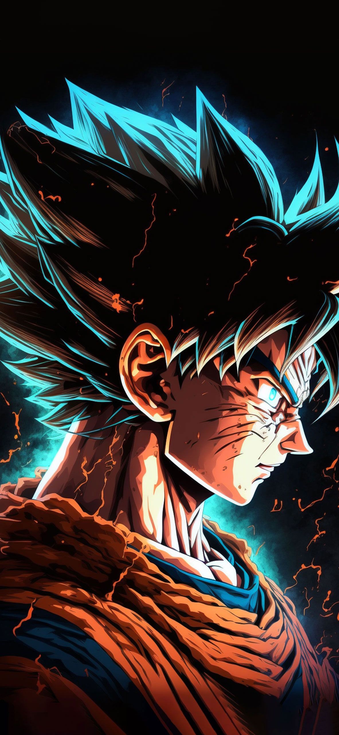 Dragon Ball Goku Art Wallpaper Goku Wallpaper for iPhone