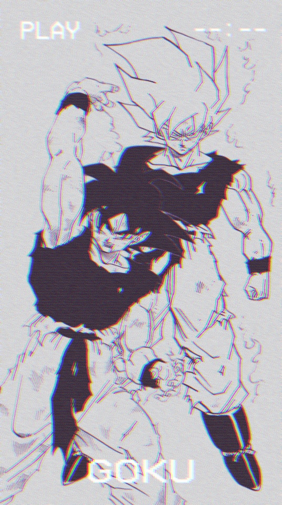 A poster of two people fighting each other - Goku