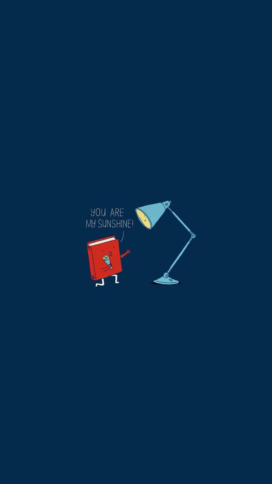 The lamp and red box on a blue background - Cool