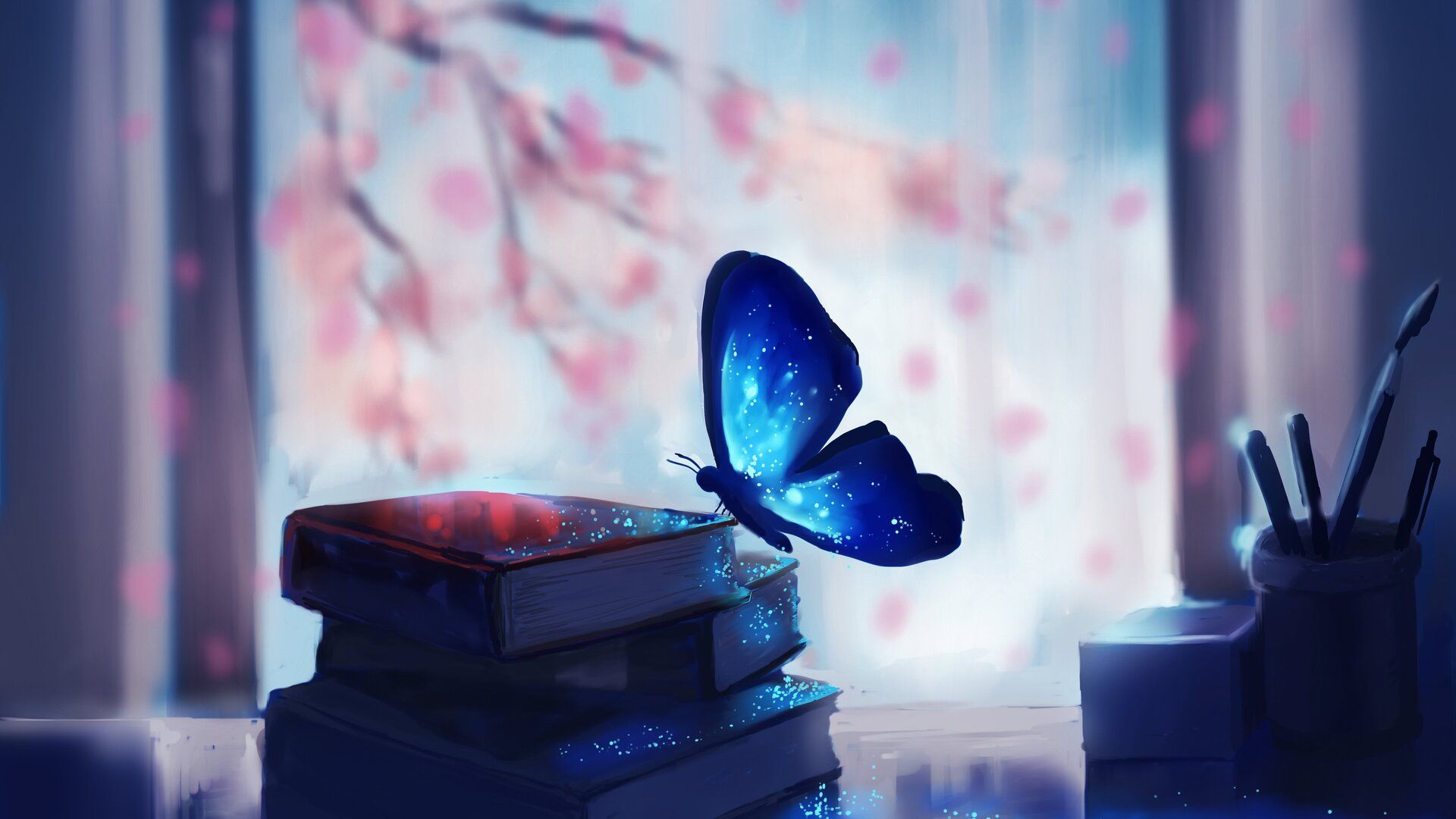 Butterfly Colorful Glowing Fantasy Artwork Books 5k Laptop Full HD 1080P HD 4k Wallpaper, Image, Background, Photo and Picture