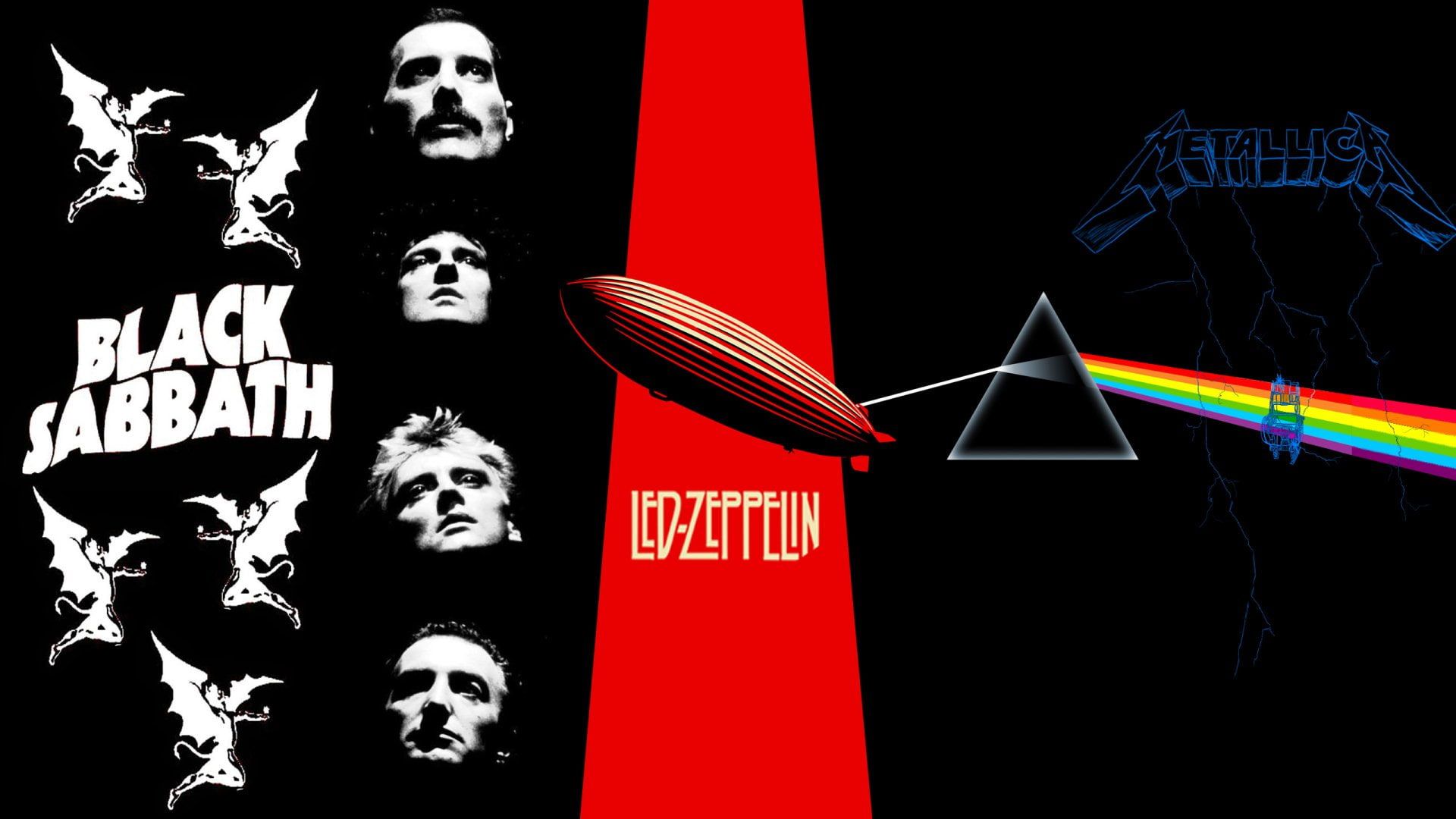 Black Sabbath, Led Zeppelin, Metallica, and Pink Floyd are some of the most influential bands in rock history. - Rock