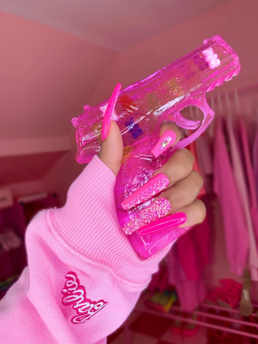 Free download pink aesthetic gun wallpaper uploaded by viza ex [900x1200] for your Desktop, Mobile & Tablet. Explore Barbie Baddie Aesthetic Wallpaper. Barbie Pink Background, Barbie Wallpaper Barbie Wallpaper