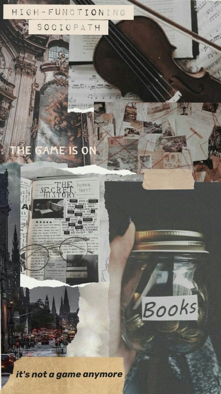 A collage of pictures with the words harry potter - Dark academia