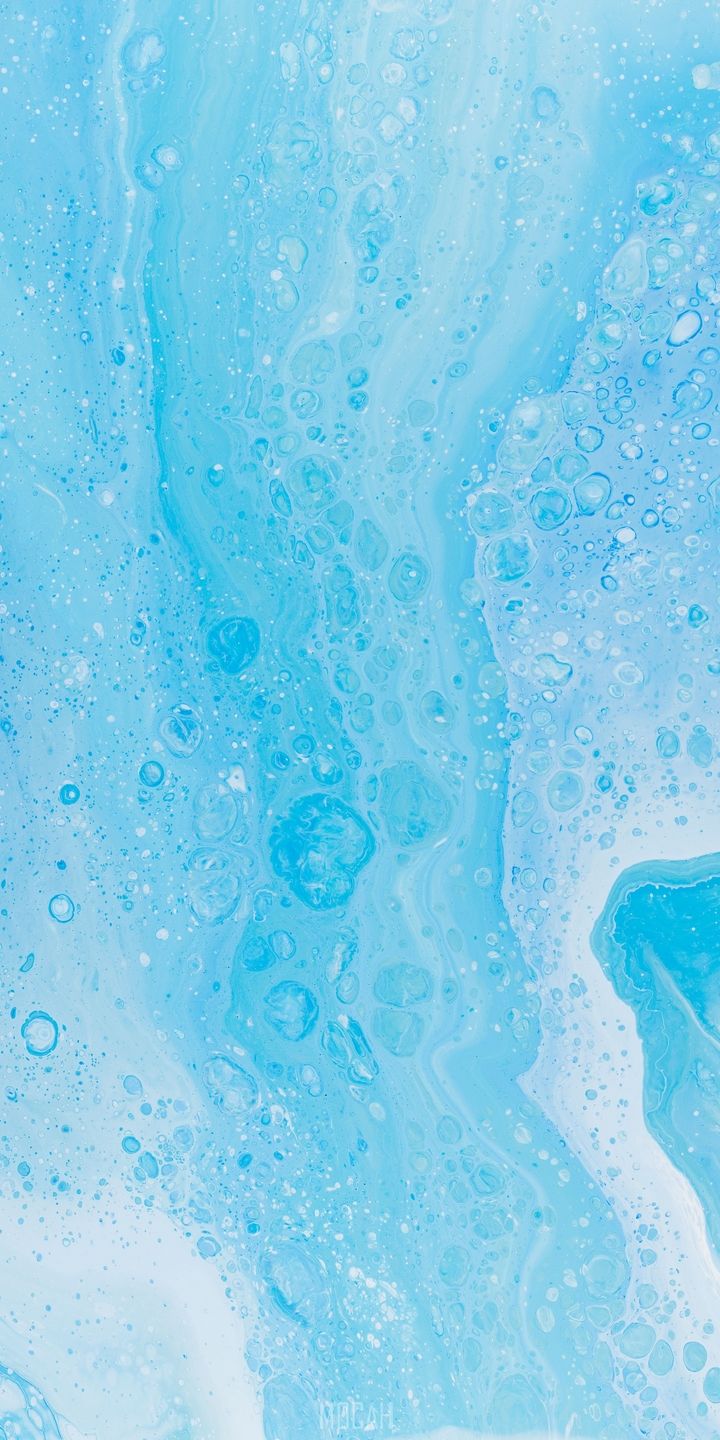 A close up of some blue bubbles - Turquoise