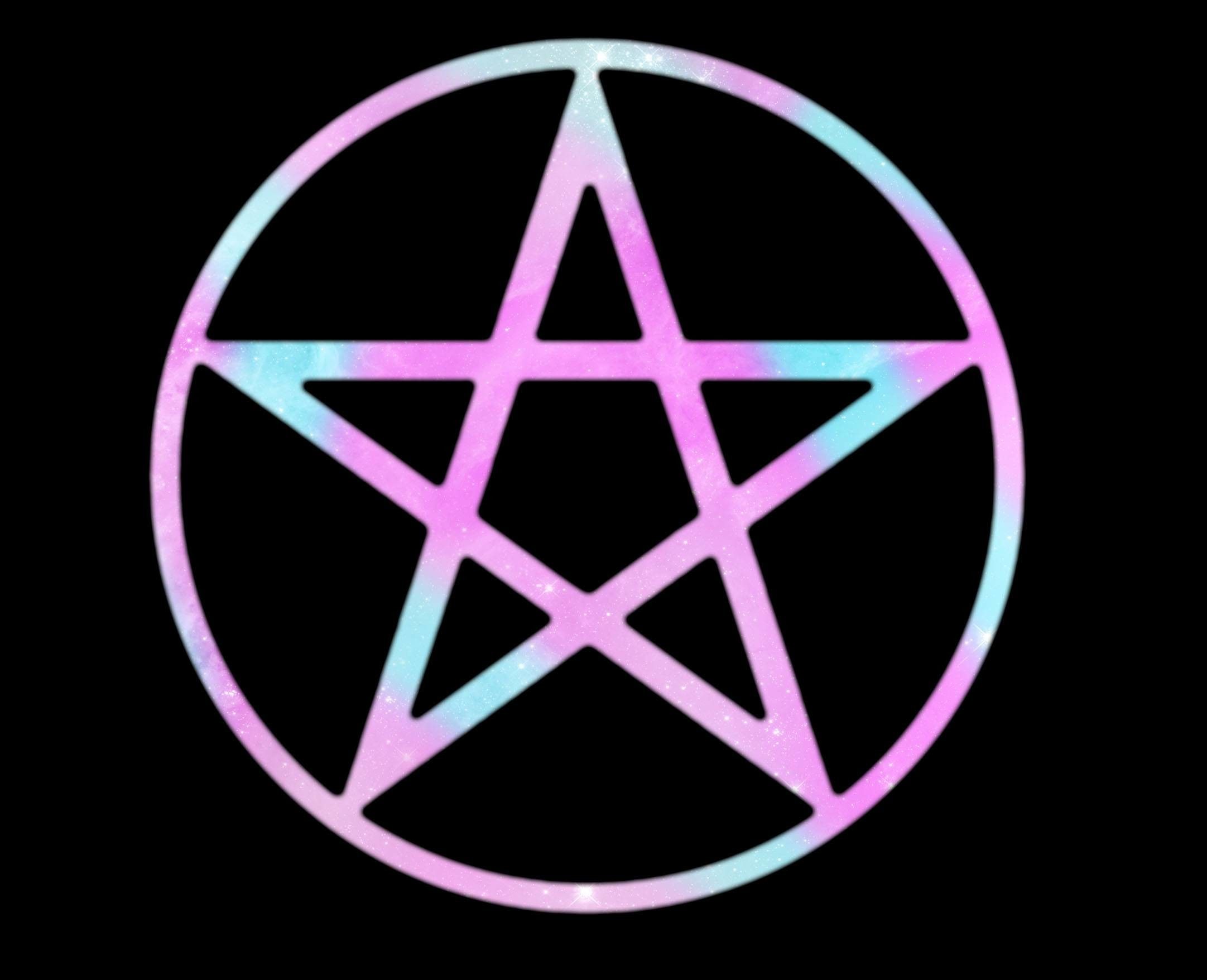 A pentagram in the center of an image - Gothic