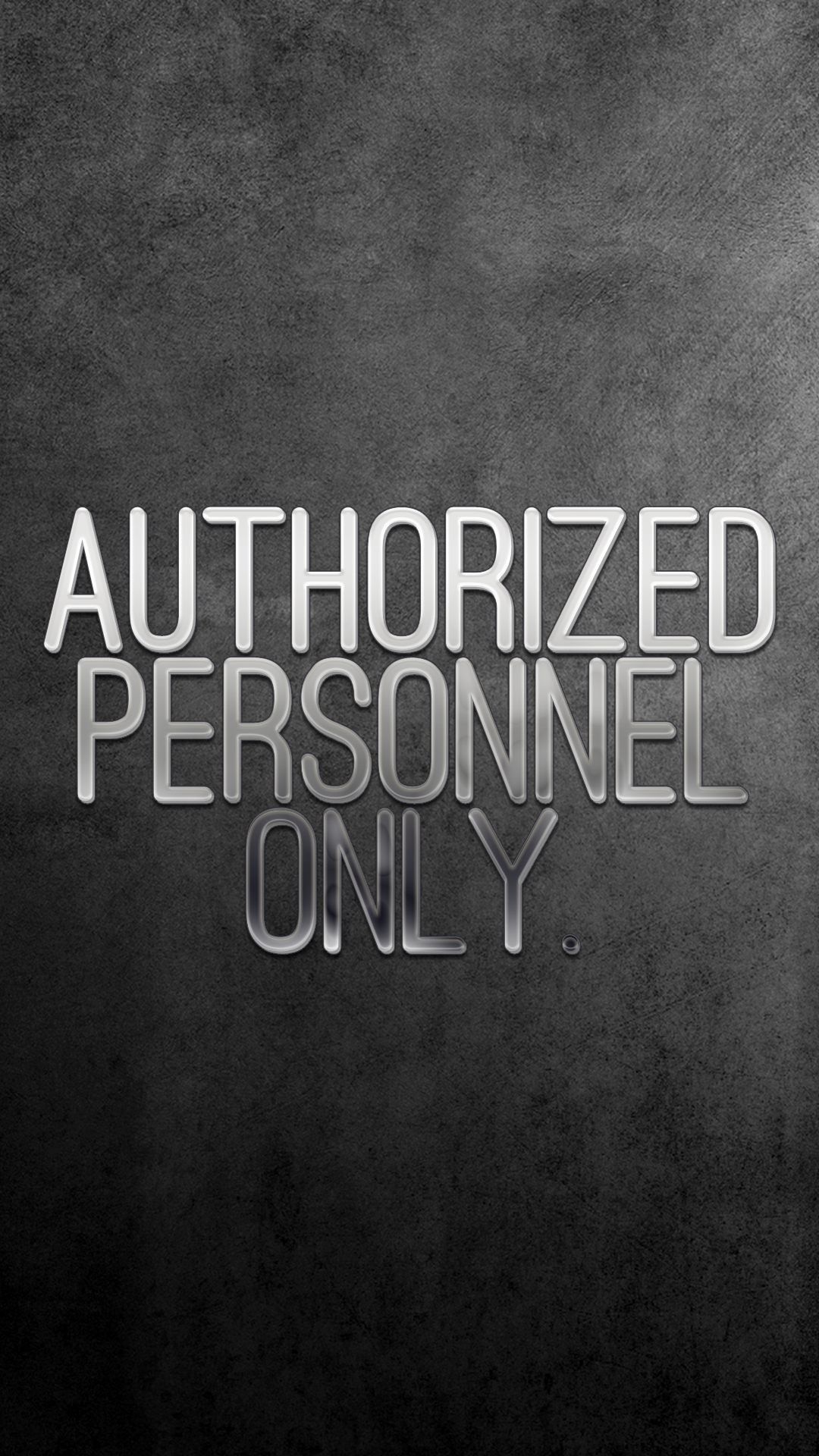 The cover of a book with an authorized personal only sign - Christian iPhone