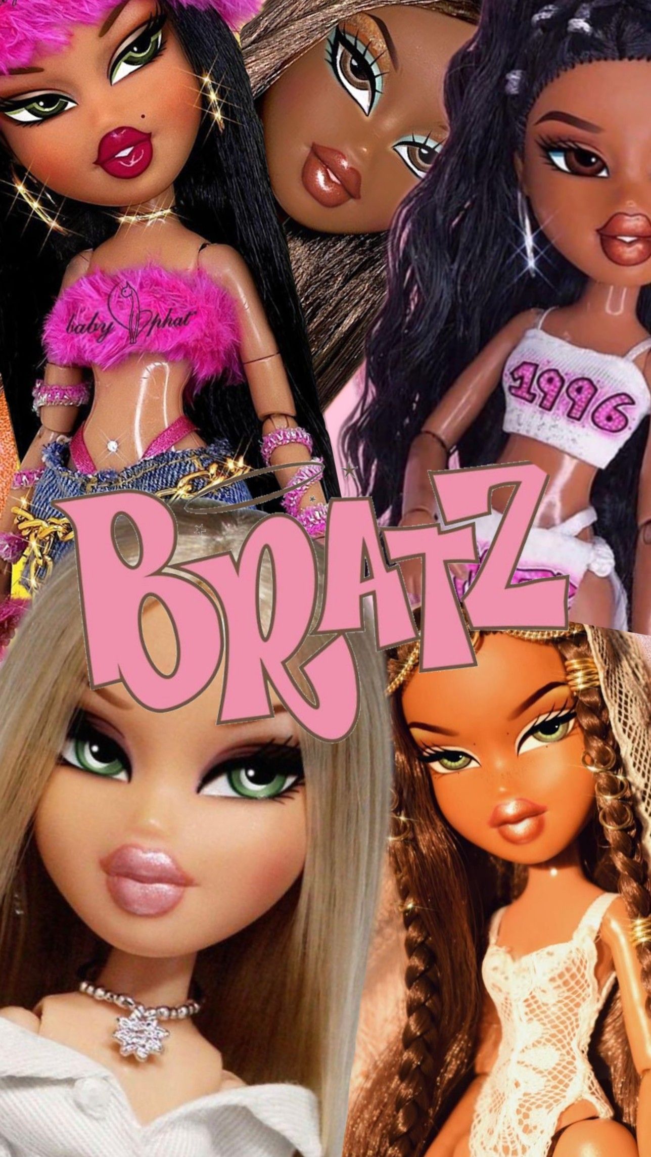 Bratz Wallpaper. Black bratz doll, Doll aesthetic, Bratz girls