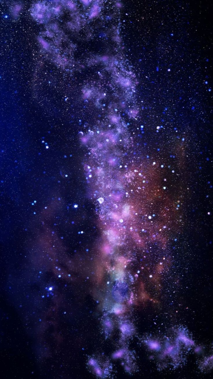 A photo of the night sky with stars and a nebula - Galaxy