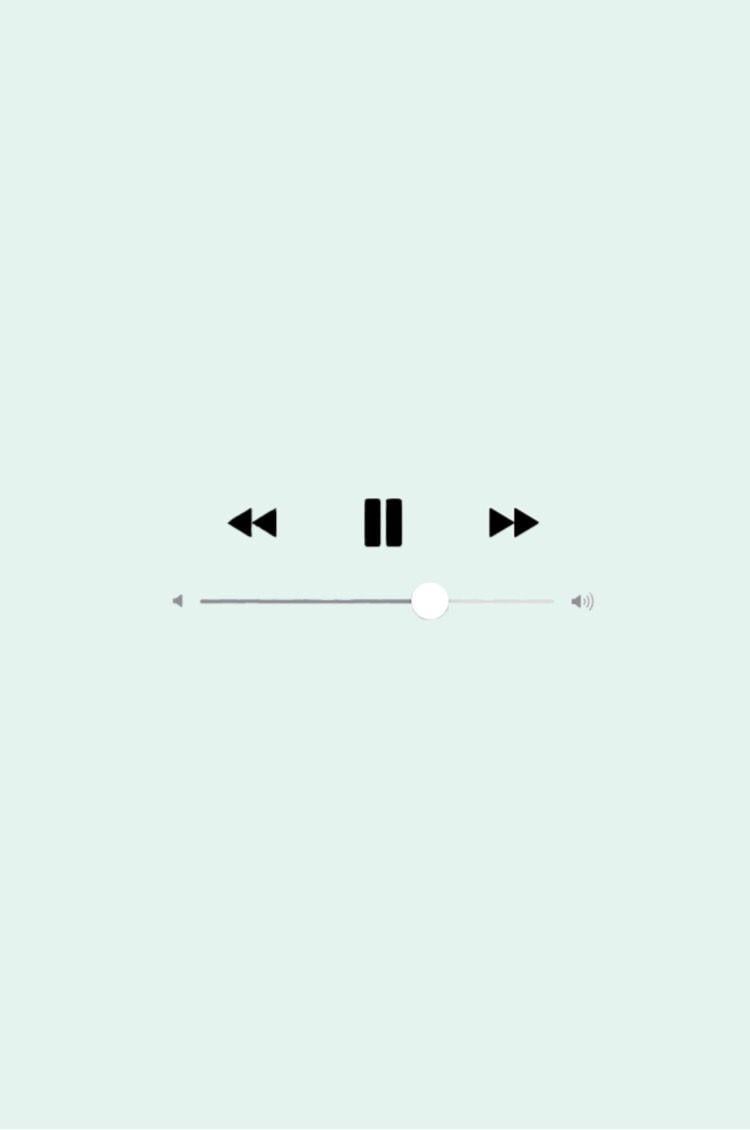 A music player interface with play, pause, and skip buttons. - Simple
