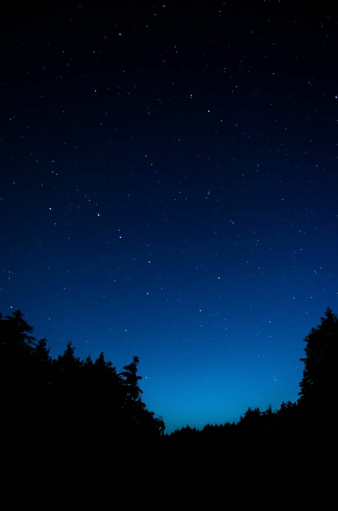IPhone wallpaper with a night sky and stars. - Dark blue, navy blue, sad, night