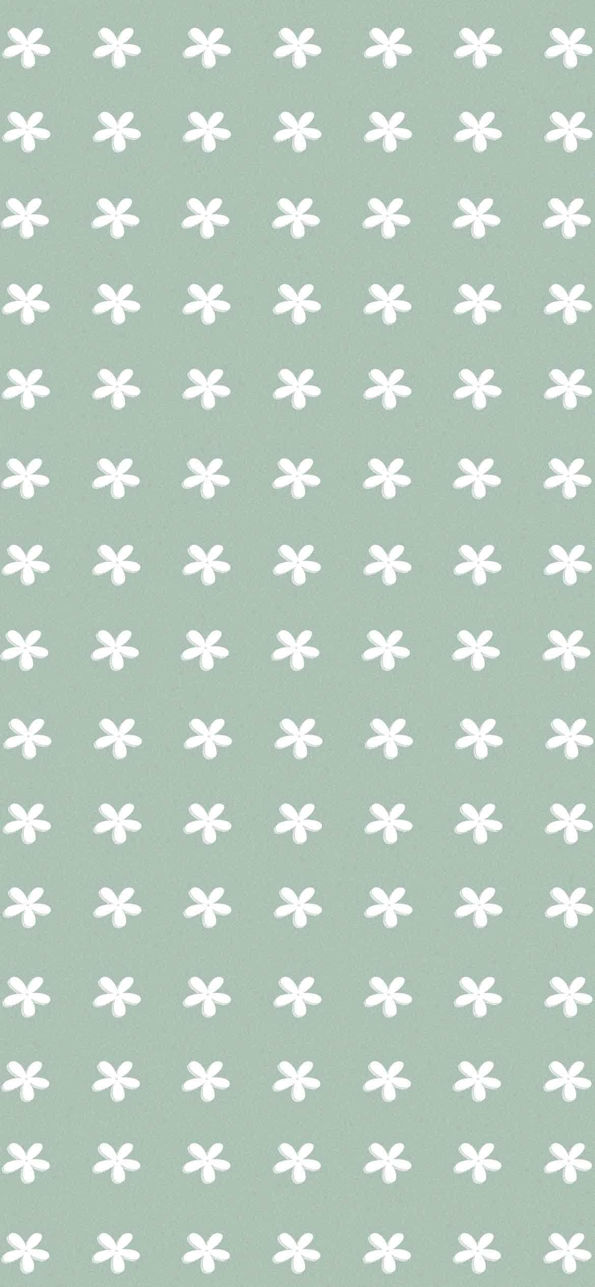 : a pattern of white and green crosses - Sage green, pastel green, aqua, simple