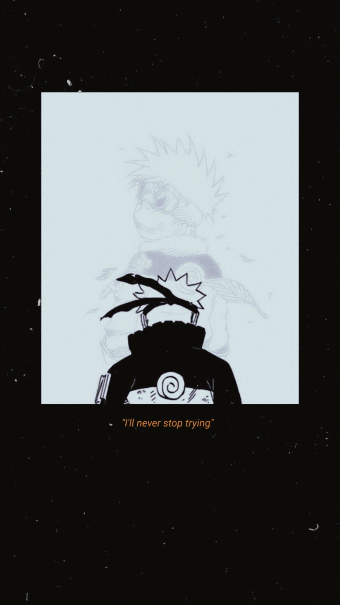 Naruto Aesthetic Black Wallpaper