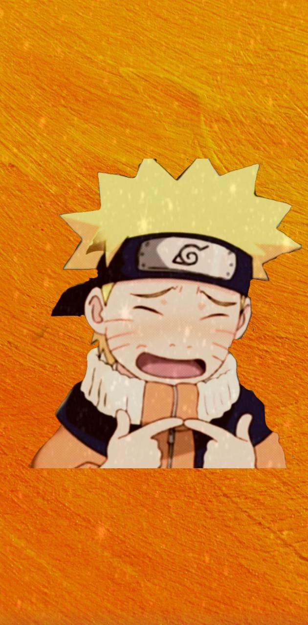 A cartoon character with an orange background - Naruto