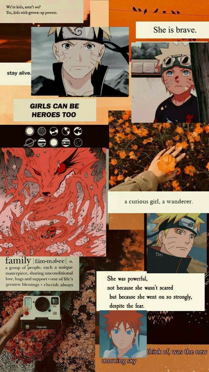 Aesthetic naruto background with quotes - Naruto