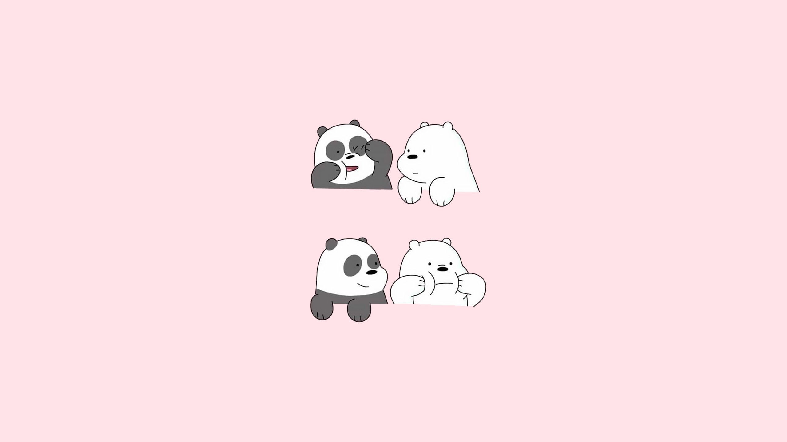 We bare bears, Ice bear, Panda, Grizzly, Wallpaper, Background - We Bare Bears