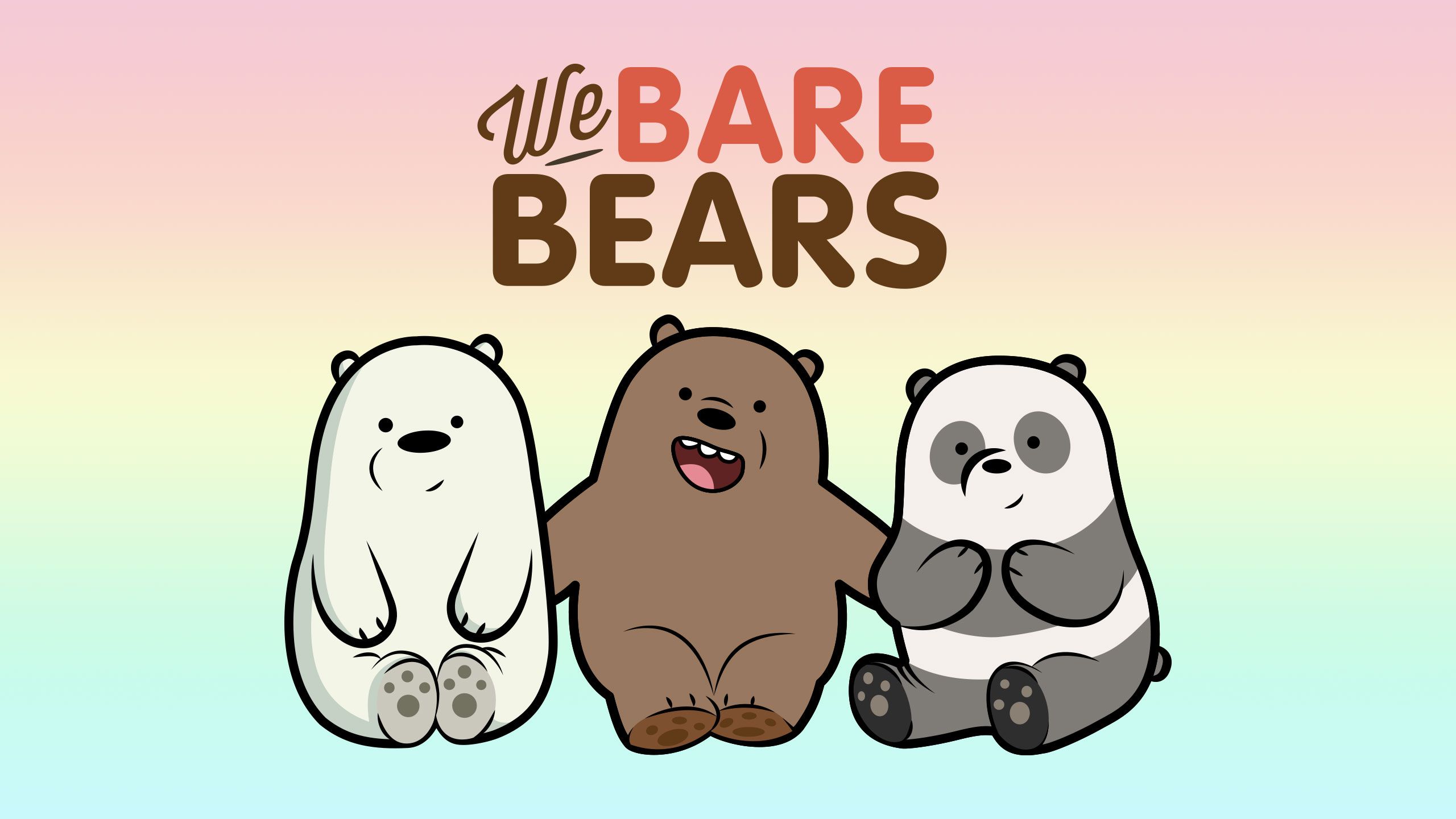 We Bare Bears wallpaper with all three bears sitting down - We Bare Bears