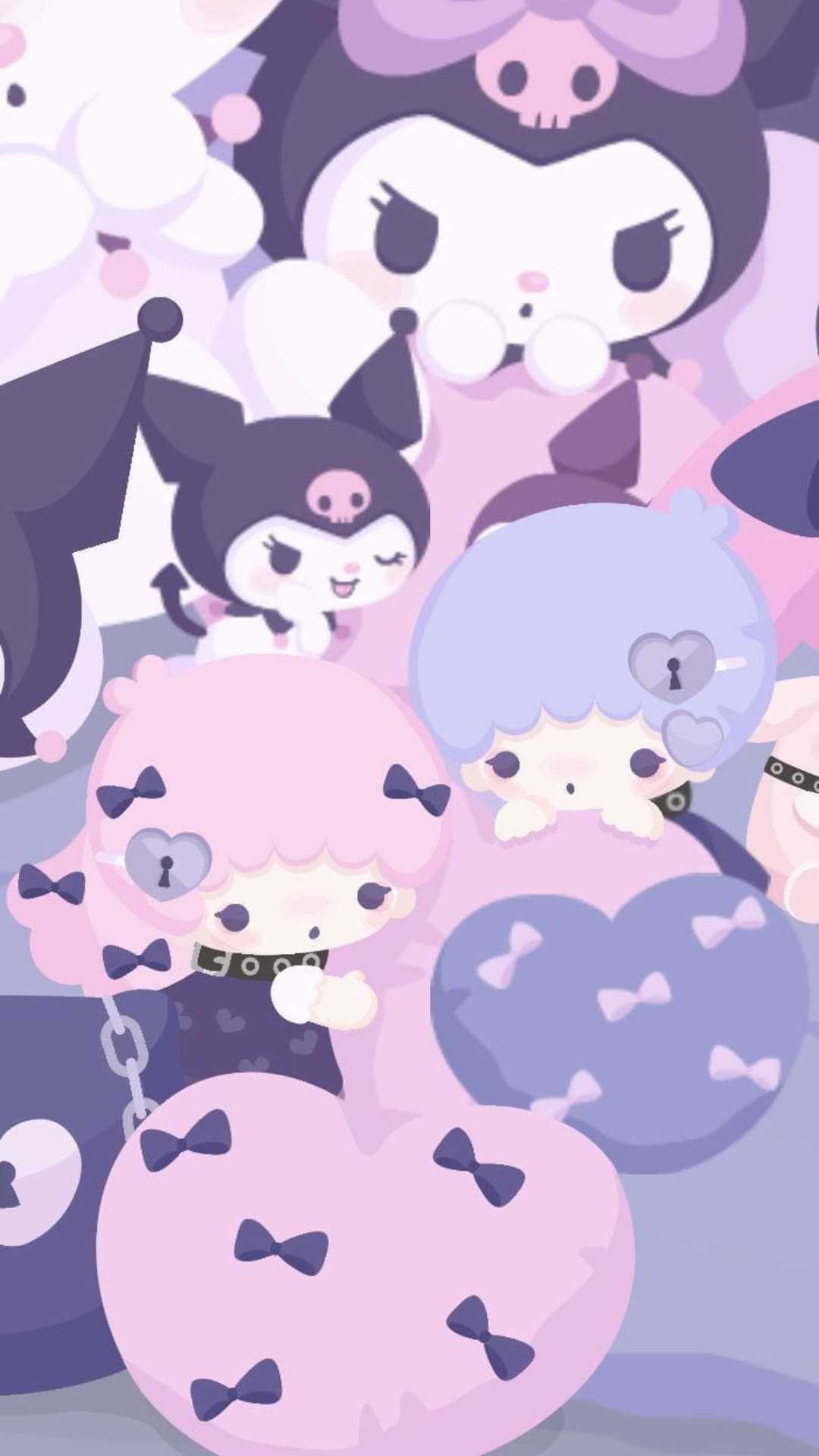 IPhone Wallpaper Sanrio Characters with high-resolution 1080x1920 pixel. You can use this wallpaper for your iPhone 5, 6, 7, 8, X, XS, XR backgrounds, Mobile Screensaver, or iPad Lock Screen - Kuromi