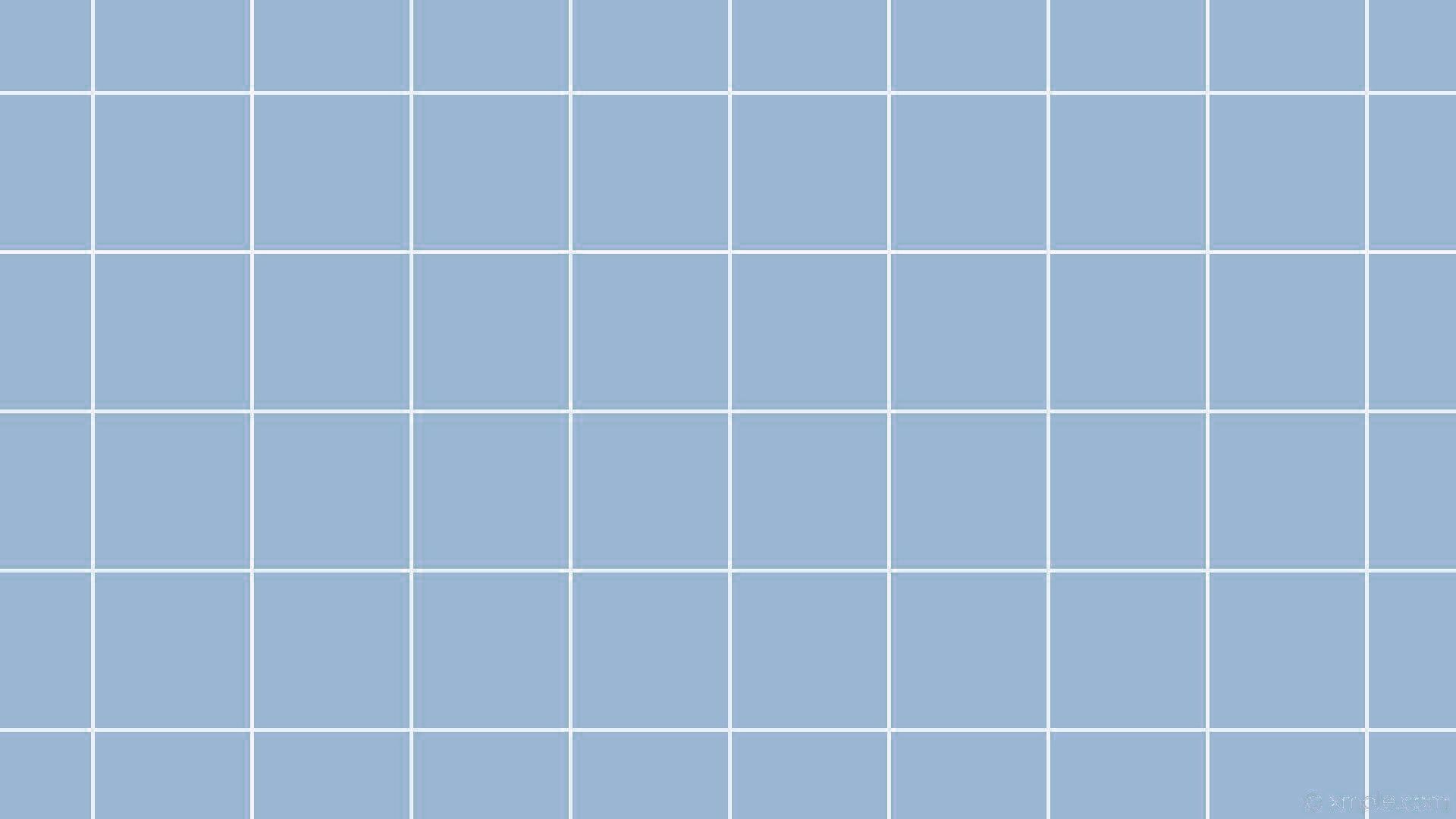 Blue grid wallpaper, white grid lines, blue background - Grid