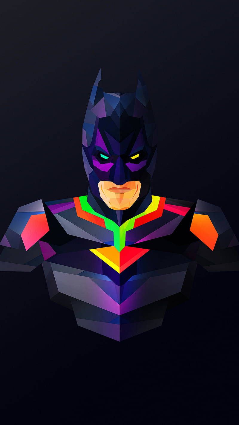 A geometrically designed Batman wallpaper for iPhone, iPad and desktop. - Batman