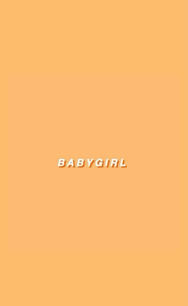 The baby girl logo - Peach