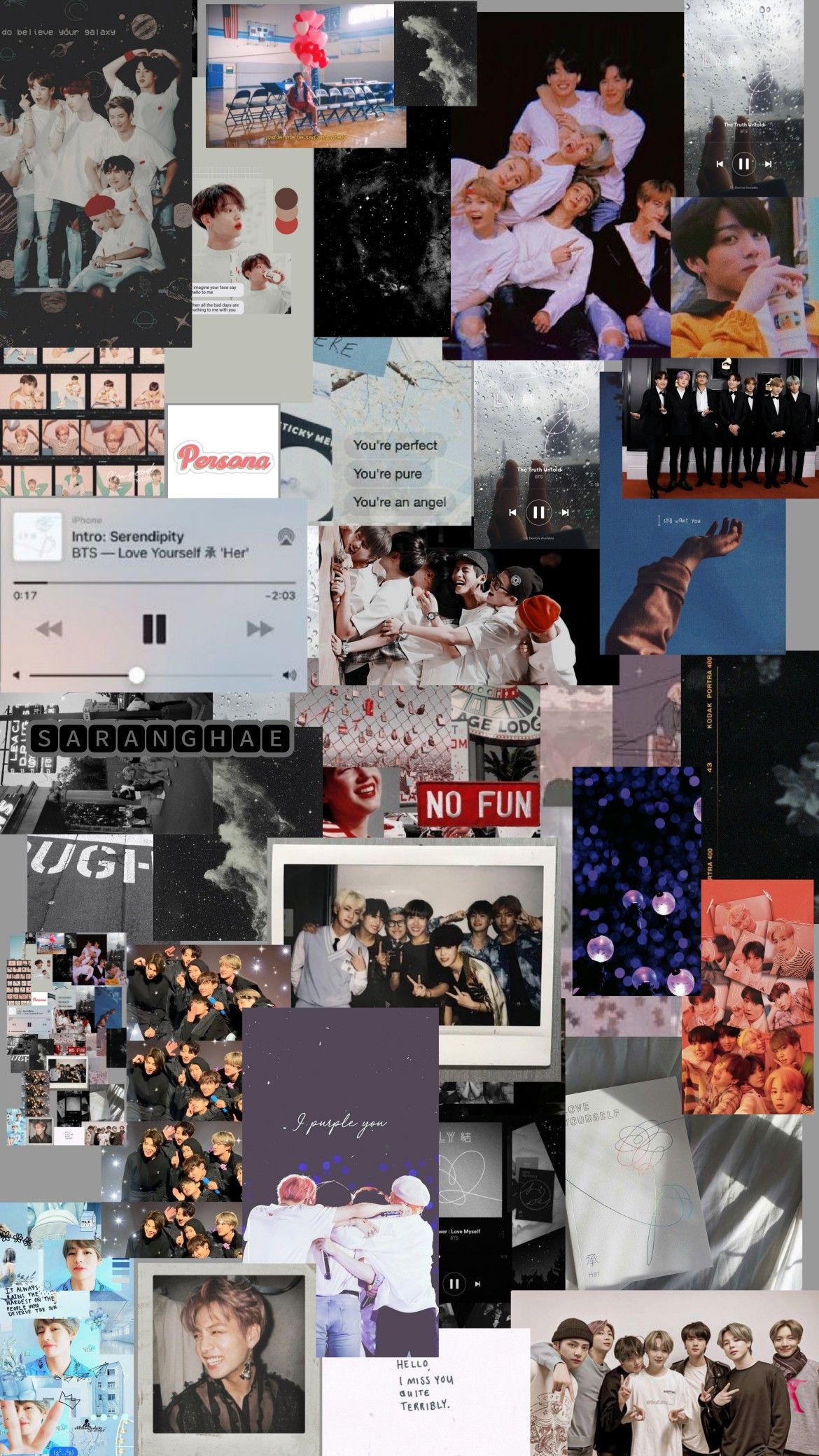 BTS Collage Aesthetic Wallpaper Free BTS Collage Aesthetic Background