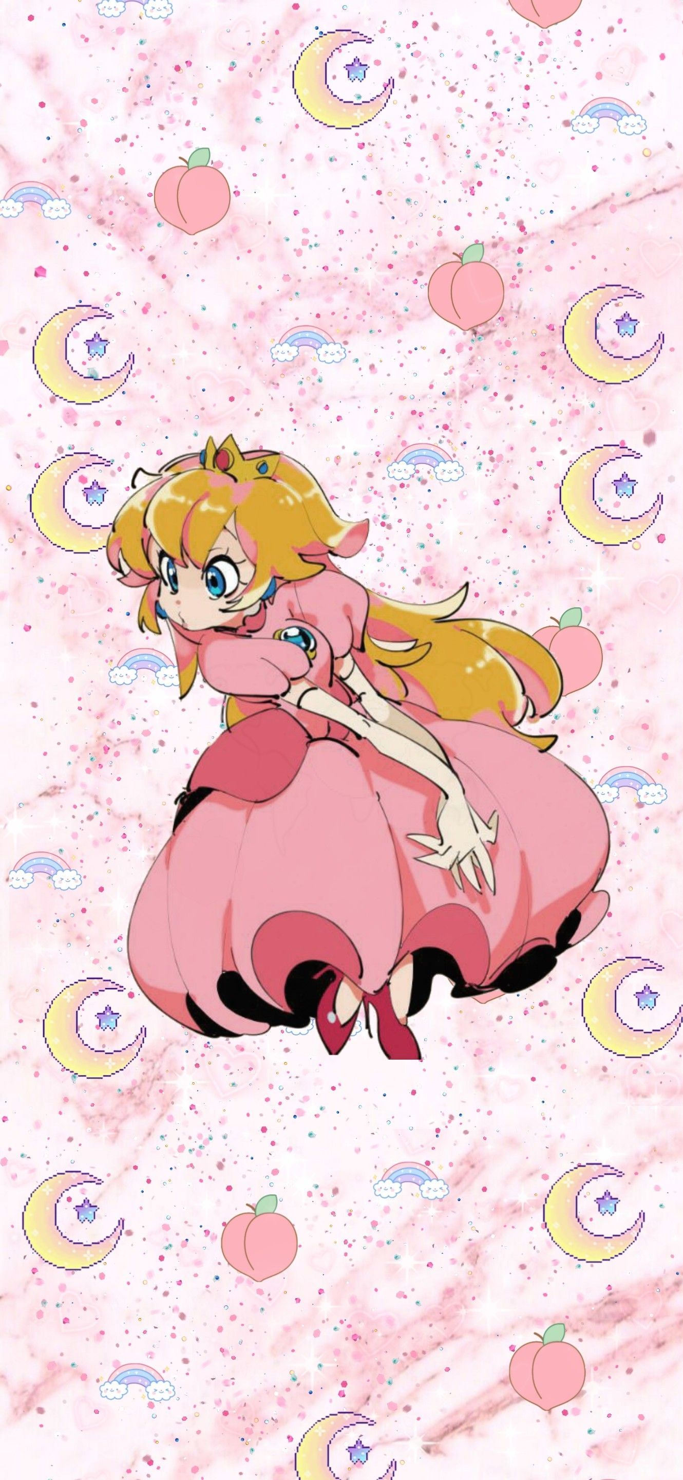 Princess peach wallpaper I made for my phone! - Peach, Nintendo, Princess Peach, Super Mario