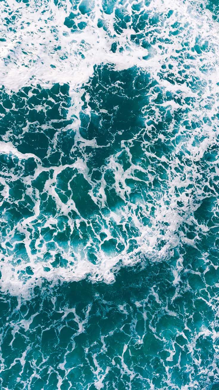 Aerial view of the ocean waves - Mermaid